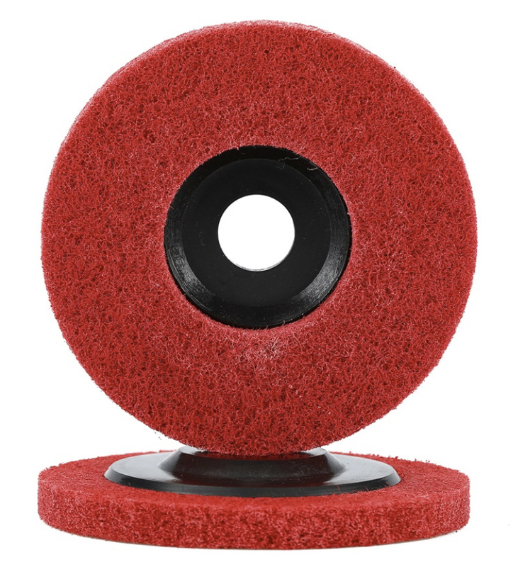 100*11*16mm A/O Non Woven Polishing Wheel Disc Finishing Metal Polishing / Buffing